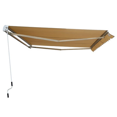 Manual Retractable Awning, 3x2.5 M - Ivory White