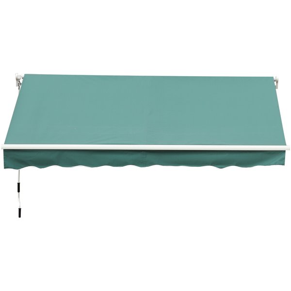 3x2.5 M Manual Retractable Awning - Dark Green