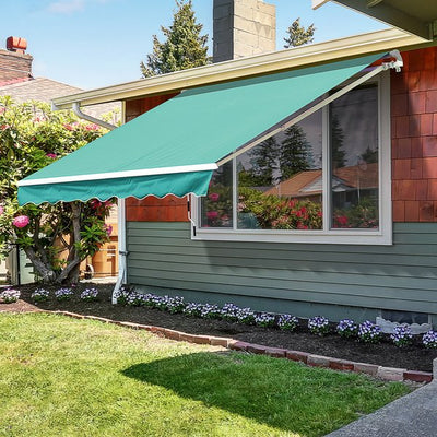 3x2.5 M Manual Retractable Awning - Dark Green