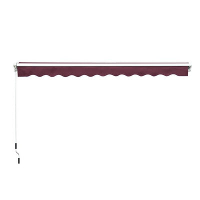 Manual Retractable Awning, 3x2.5 M - Red