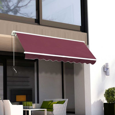 Manual Retractable Awning, 3x2.5 M - Red