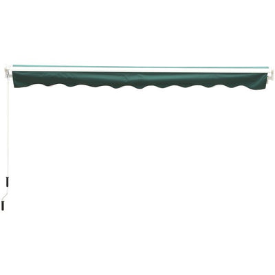 3.5x2.5 M Manual Retractable Awning - Green