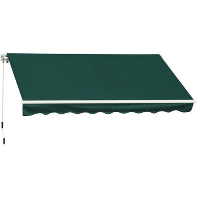 3.5x2.5 M Manual Retractable Awning - Green