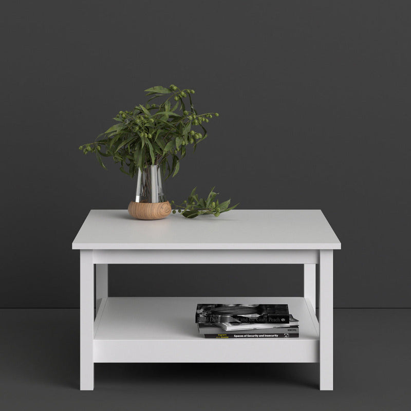 Milan Modern White Coffee Table