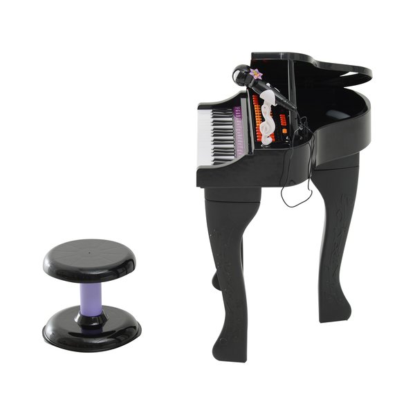 Mini Electronic Piano W/Stool - Black