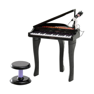 Mini Electronic Piano W/Stool - Black