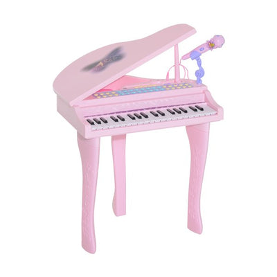 Mini Electronic Piano W/Stool - Pink