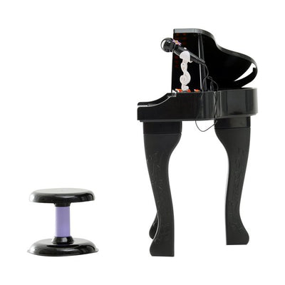 Mini Electronic Piano W/Stool - Black