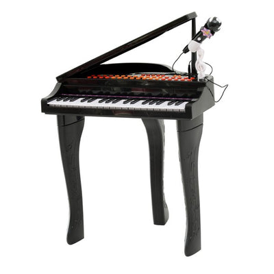 Mini Electronic Piano W/Stool - Black