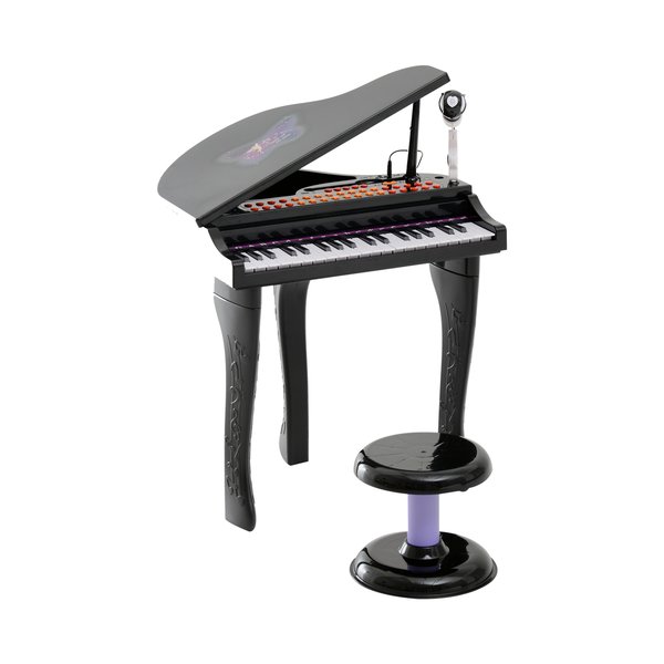 Mini Electronic Piano W/Stool - Black