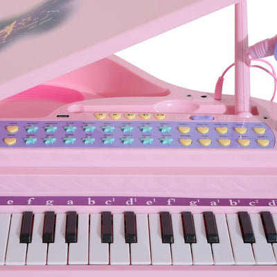 Mini Electronic Piano W/Stool - Pink