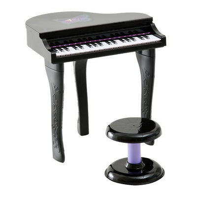 Mini Electronic Piano W/Stool - Black