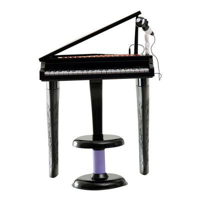 Mini Electronic Piano W/Stool - Black