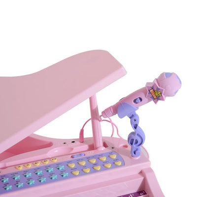 Mini Electronic Piano W/Stool - Pink