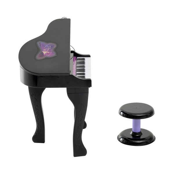 Mini Electronic Piano W/Stool - Black