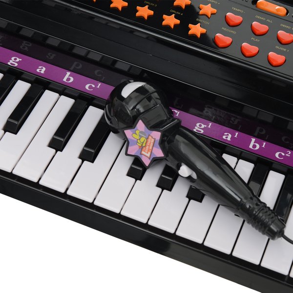 Mini Electronic Piano W/Stool - Black