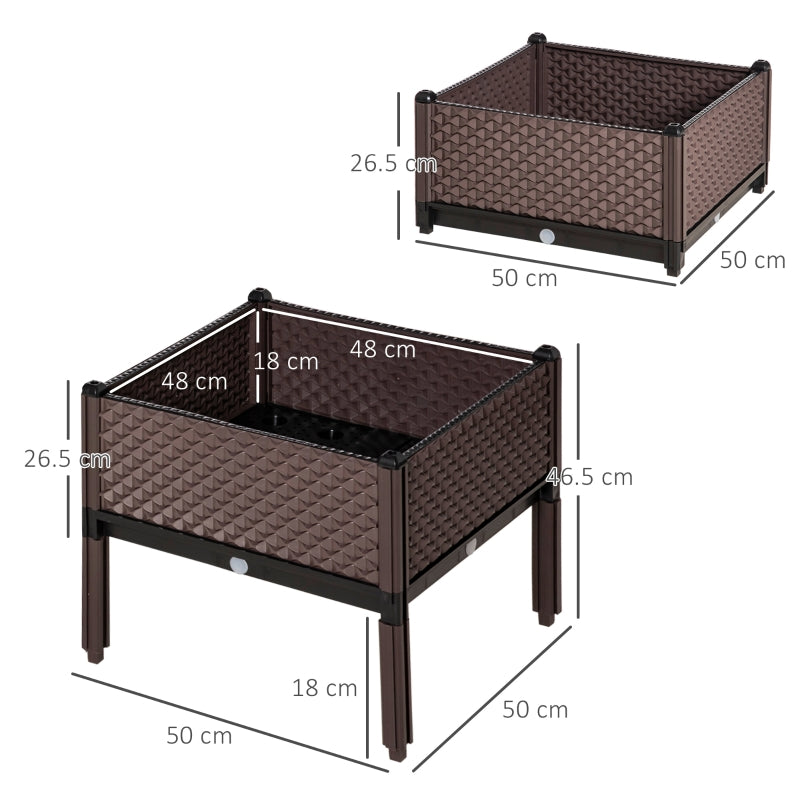 Set Of 4 Raised Garden Bed