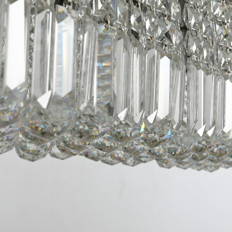 Modern Crystal Square Ceiling Chandelier