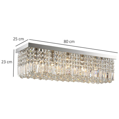 Modern Crystal Square Ceiling Chandelier