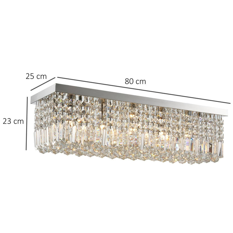 Modern Crystal Square Ceiling Chandelier