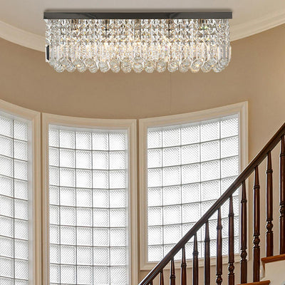 Modern Crystal Square Ceiling Chandelier