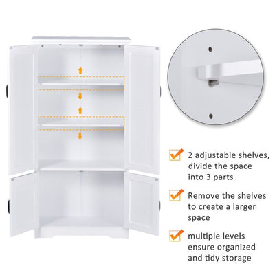 Freestanding Modern Storage Cabinet Hutch For Bathroom, Kitchen, Living Room Furniture