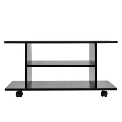 Modern TV Cabinet Stand Storage Shelves Table Bookcase - Black