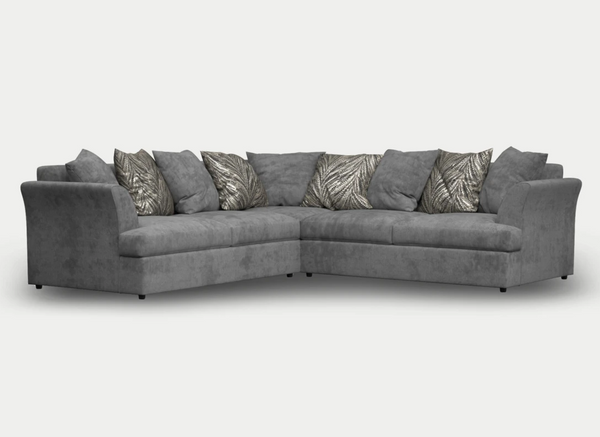 Lennox gray 2 piece on sale right arm facing sectional