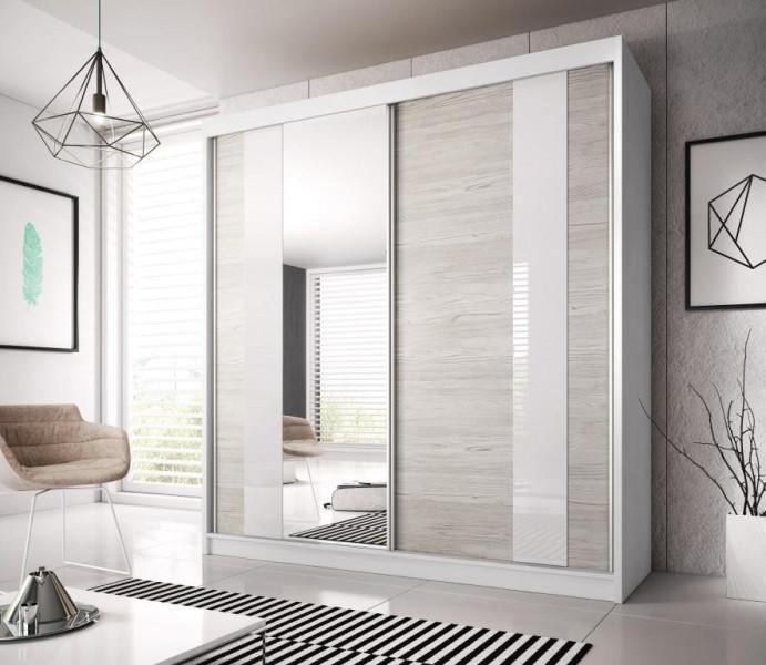 Serreti Sliding Mirror Door Wardrobe 183cm