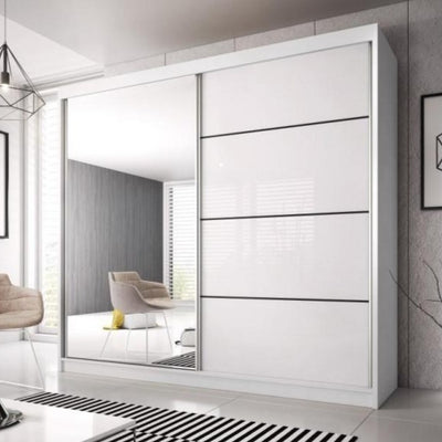 Serreti Sliding Mirror Door Wardrobe 233cm