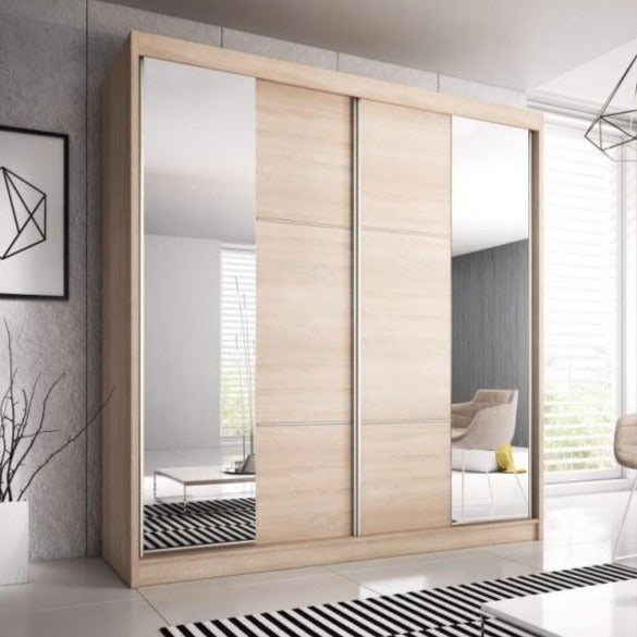 Serreti Sliding Mirror Door Wardrobe 233cm