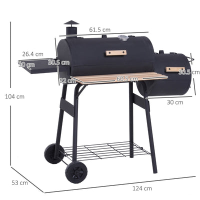 Portable Charcoal BBQ Grill-Black