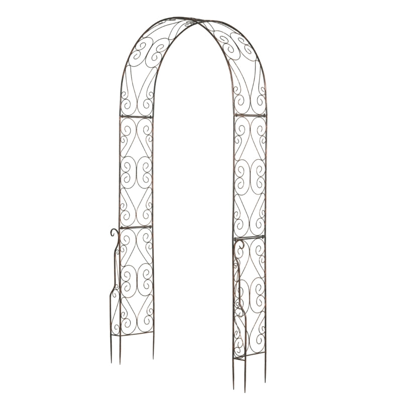 Metal Decorative Garden Rose Arch Arbour Trellis