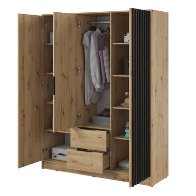 Kayana Hinged Door Wardrobe 155cm