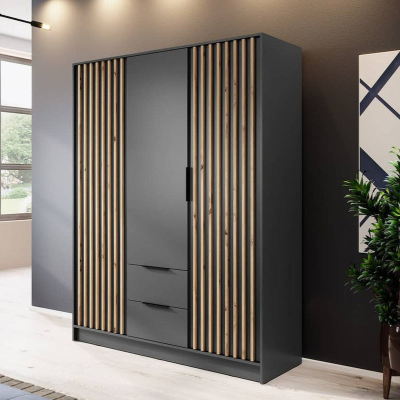 Kayana Hinged Door Wardrobe 155cm