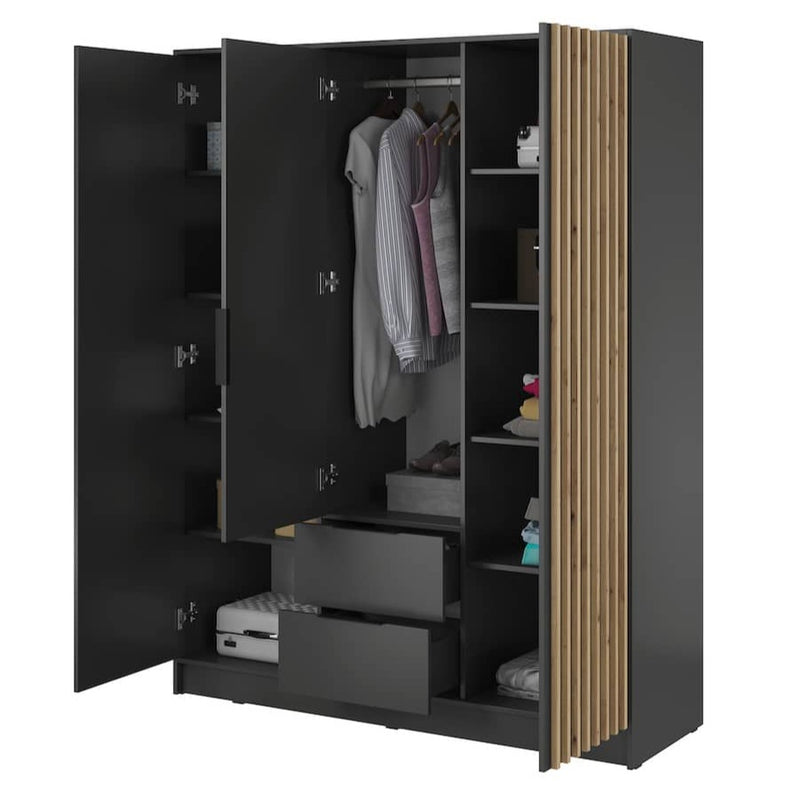 Kayana Hinged Door Wardrobe 155cm