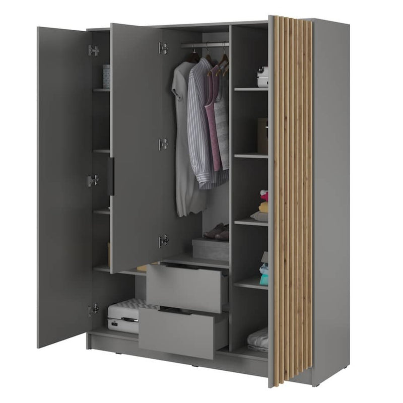 Kayana Hinged Door Wardrobe 155cm