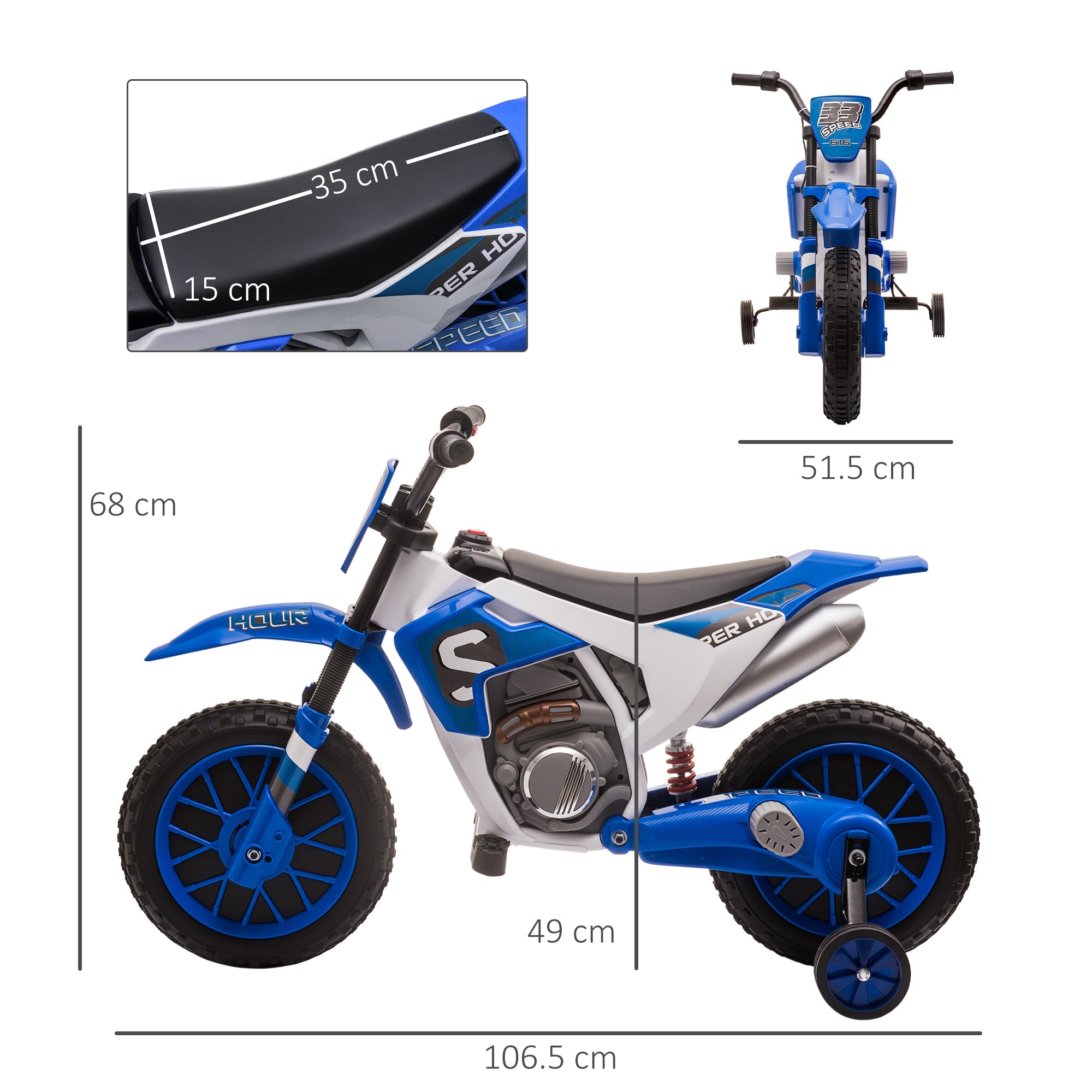 Childs electric outlet motorbike 12v