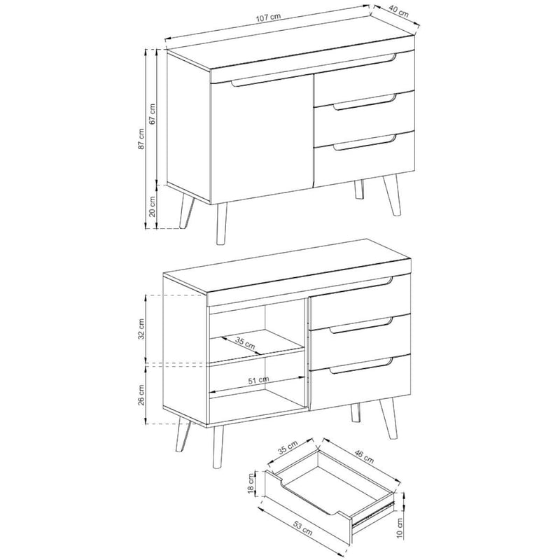 Nordi Sideboard Cabinet