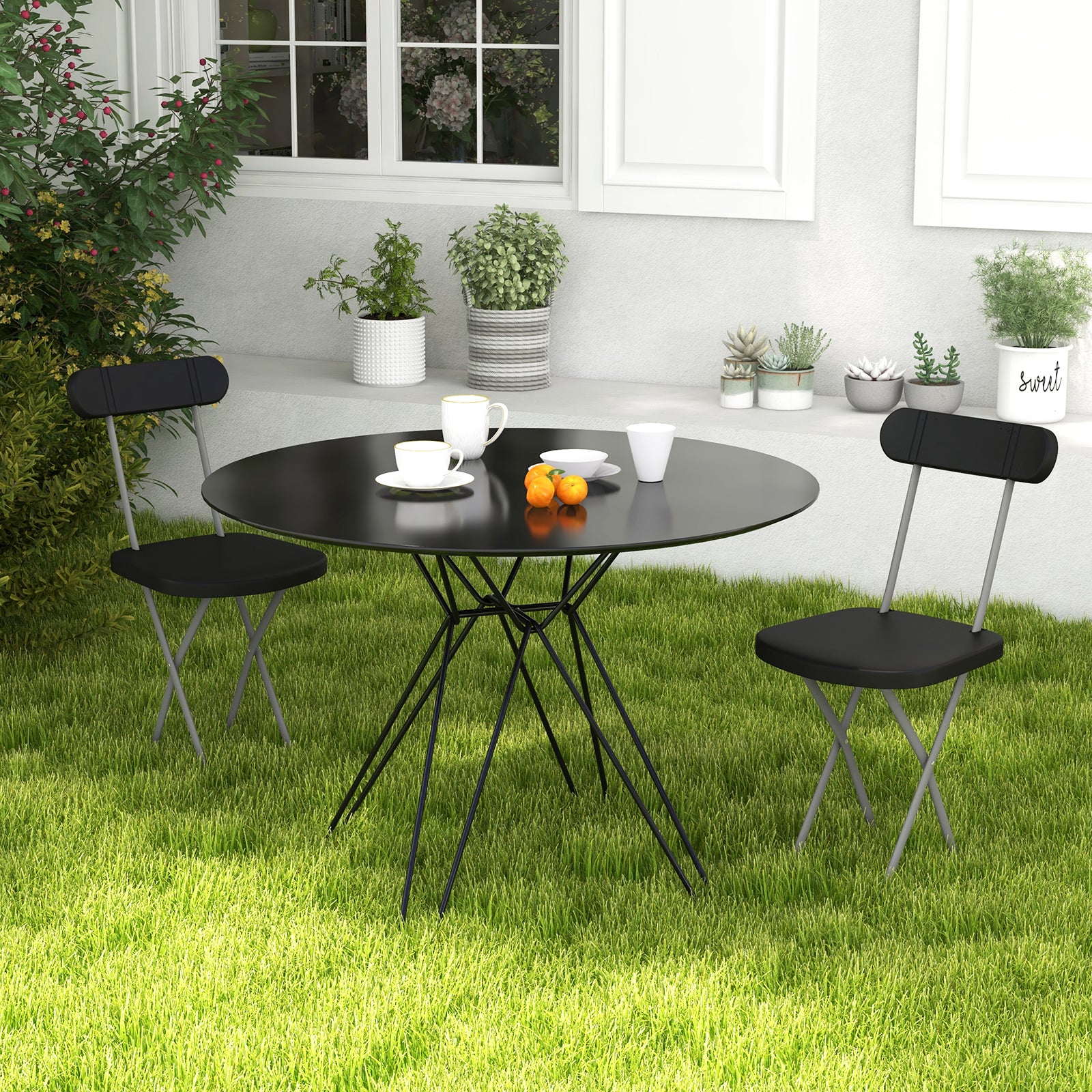 Outdoor metal deals stool