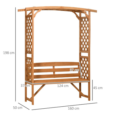 Patio Garden Bench- Natural