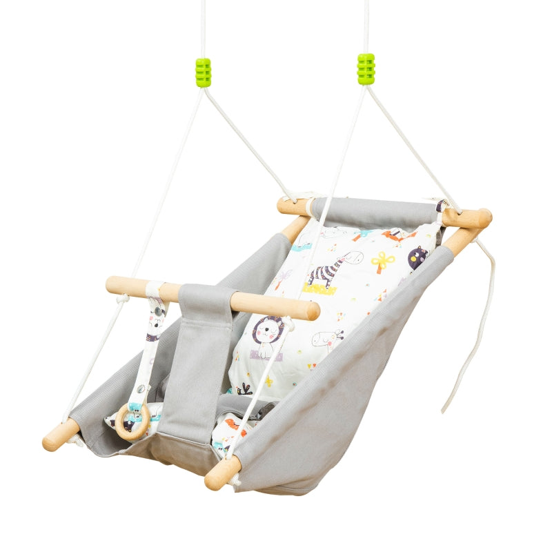 Kids Hammock Chair, Baby Relax Hanging Swing- Grey