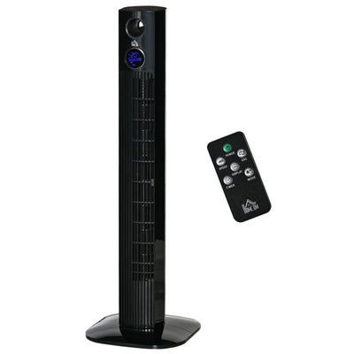 38 Freestanding Tower Fan Cooling , Black