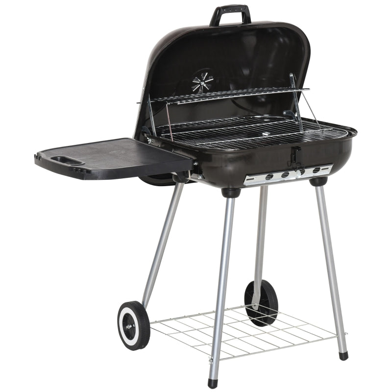 Portable Charcoal Grill-Black