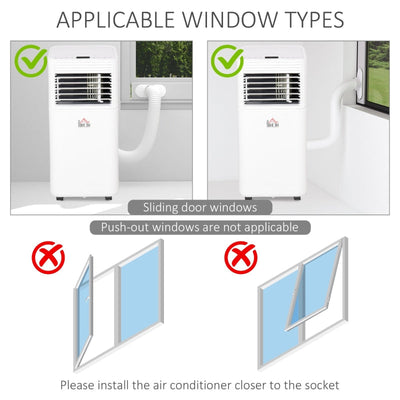 9000 BTU Portable Air Conditioner For Cooling Dehumidifier Fan