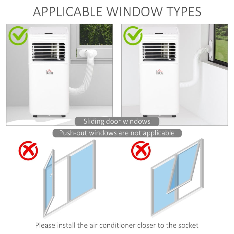 9000 BTU Portable Air Conditioner For Cooling Dehumidifier Fan