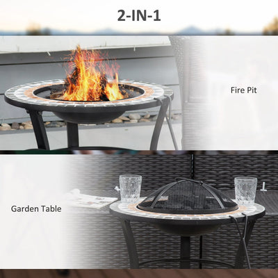 60cm Outdoor Fire Pit Table