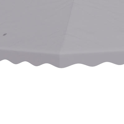 Outsunny 3 x 3 (m) Gazebo Canopy Replacement Covers, 2-Tier Gazebo Roof Replacement (TOP ONLY), Light Grey