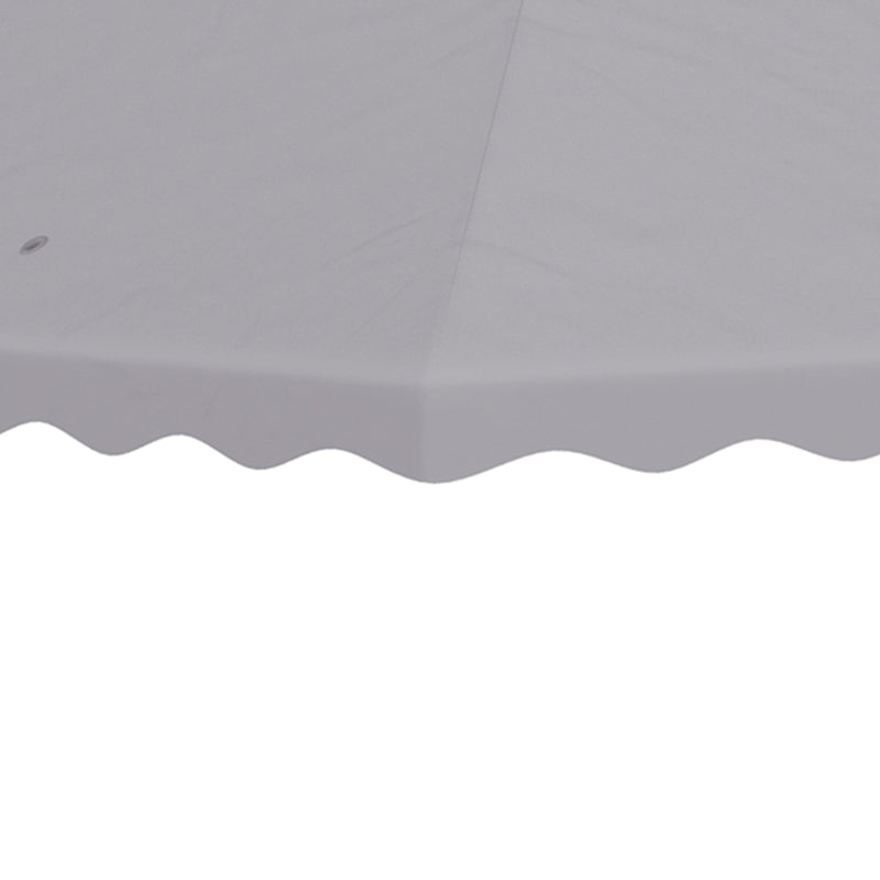 Outsunny 3 x 3 (m) Gazebo Canopy Replacement Covers, 2-Tier Gazebo Roof Replacement (TOP ONLY), Light Grey