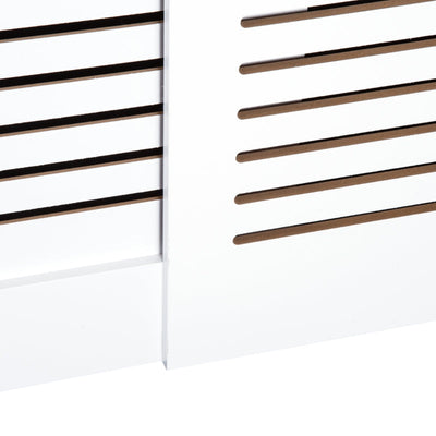 Extendable MDF Radiator Cover - White